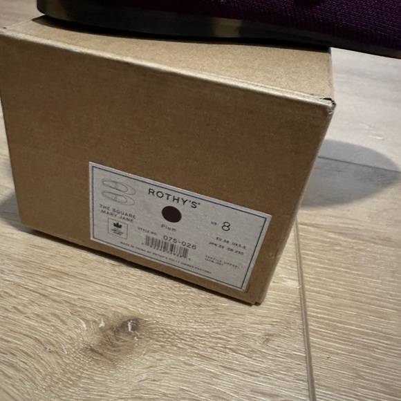 NEW - Rothy’s Plum Square Toe Mary Jane - 8 - Picture 9 of 11